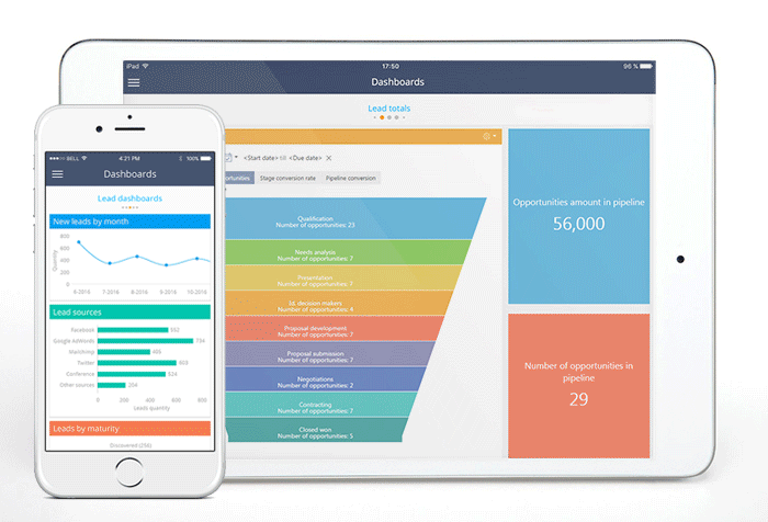 Creatio bpmonline mobile 7.10 on iPad